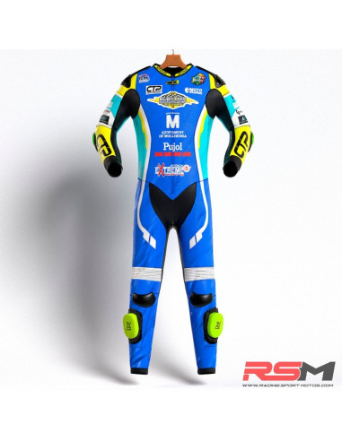MONO XFOUR ADULTO MODELO AZUL Y AMARILLO FLUOR CTP X MIR RACING