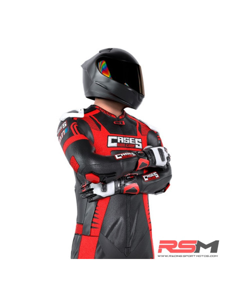 MONO XFOUR ADULTO MODELO CASES x MIR RACING ROJO Y NEGRO