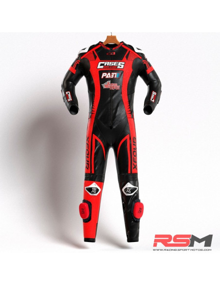 MONO XFOUR ADULTO MODELO CASES x MIR RACING ROJO Y NEGRO