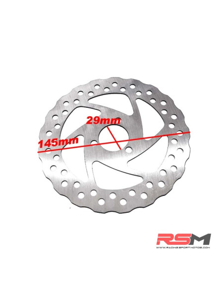 DISCO FRENO 145mm FLOREADO BICICLETA ELECTRICA 16" / PATINETE 2000W/2100W