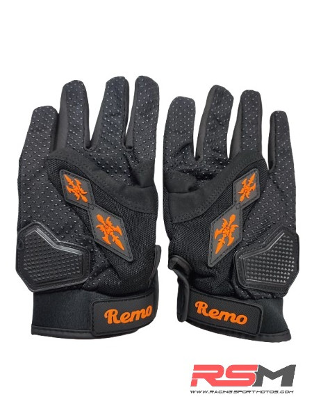 GUANTES CROSS MARCA REMO (NARANJA)