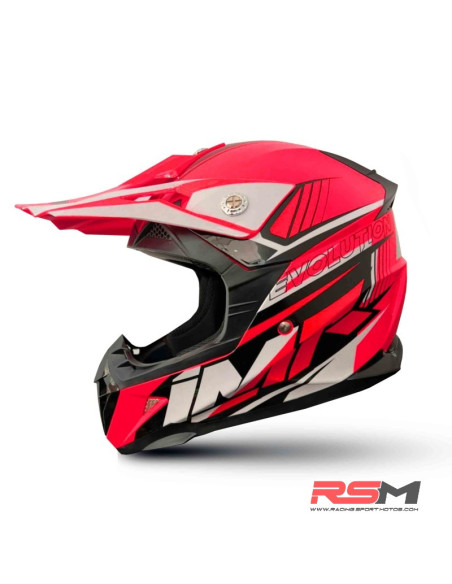 CASCO NIÑO IMR MX ROJO GAMA EVOLUTION