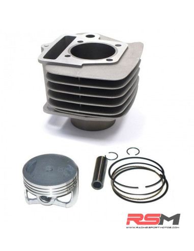 CILINDRO MOTOR YX 140CC (cilindro + pistón + segmentos)