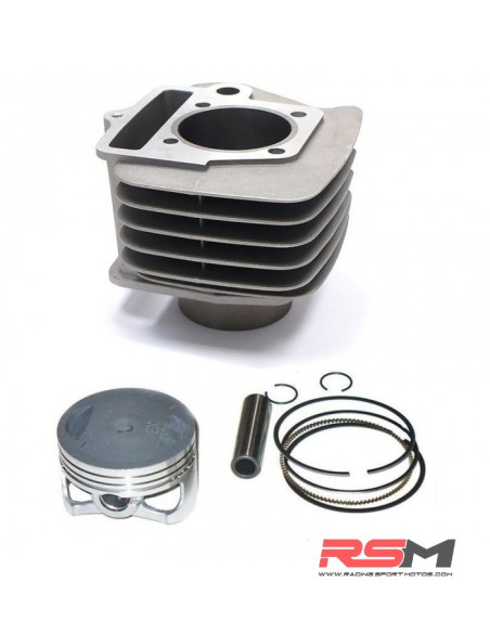 CILINDRO MOTOR YX 140CC (cilindro + pistón + segmentos)