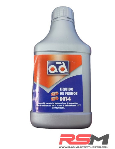 LÍQUIDO DE FRENOS MARCA AD DOT-4 ABS-ASC