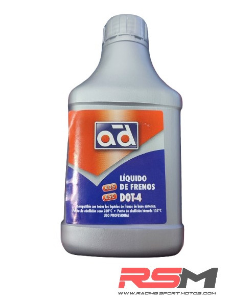 LÍQUIDO DE FRENOS MARCA AD DOT-4 ABS-ASC