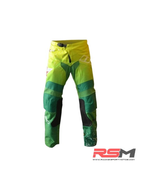 PANTALON CROSS IMR RACING XFOUR VERDE NIÑO