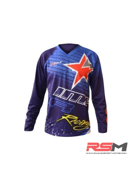 CAMISETA CROSS XFOUR COLOR AZUL INFANTIL