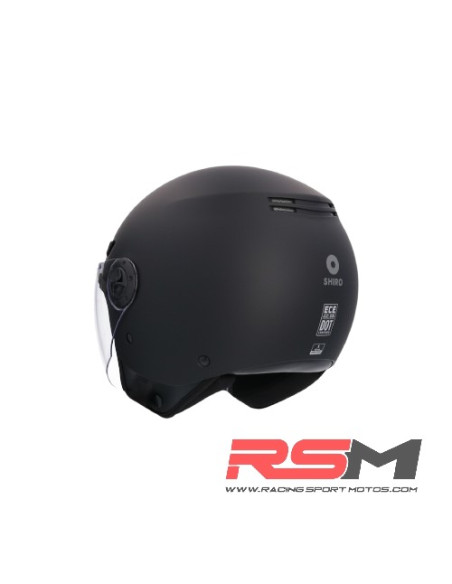 CASCO SHIRO SH-62 KIOTO NEGRO MATE