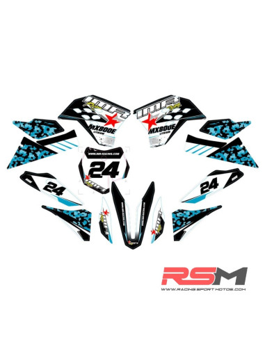 KIT ADHESIVOS MX800 HUB IMR (AZUL)