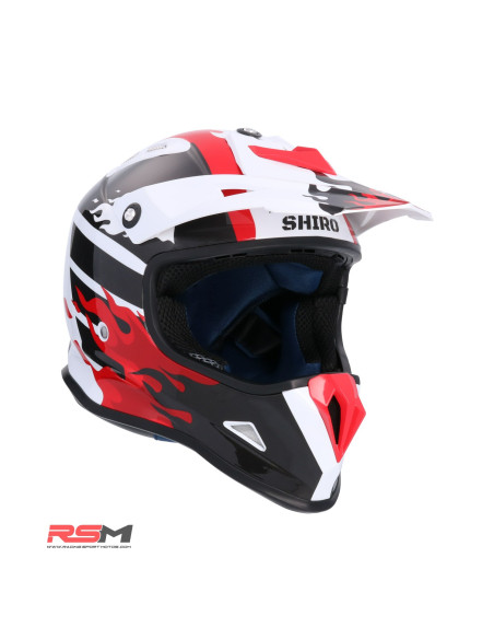 CASCO INFANTIL SHIRO MX-308 FIREFLY (Rojo)