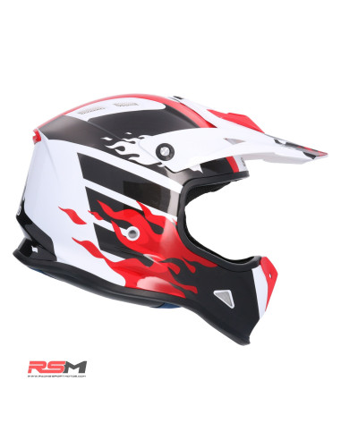 CASCO INFANTIL SHIRO MX-308 FIREFLY (Rojo)