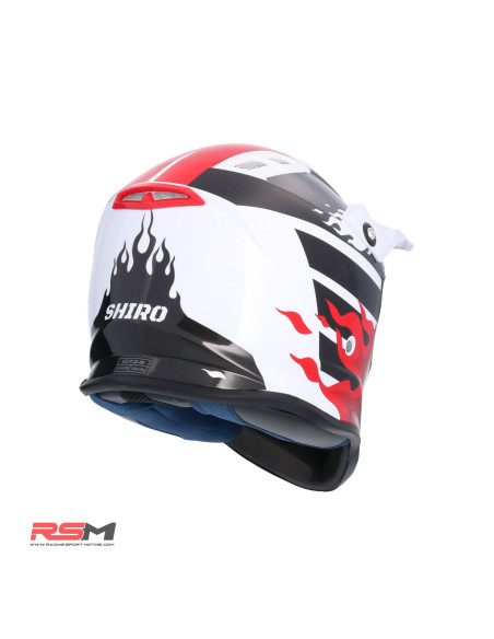 CASCO INFANTIL SHIRO MX-308 FIREFLY (Rojo)