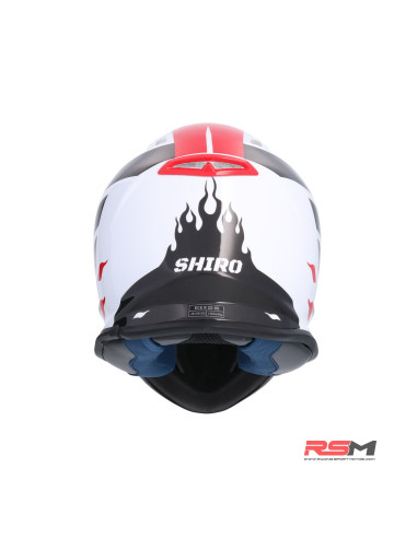 CASCO INFANTIL SHIRO MX-308 FIREFLY (Rojo)