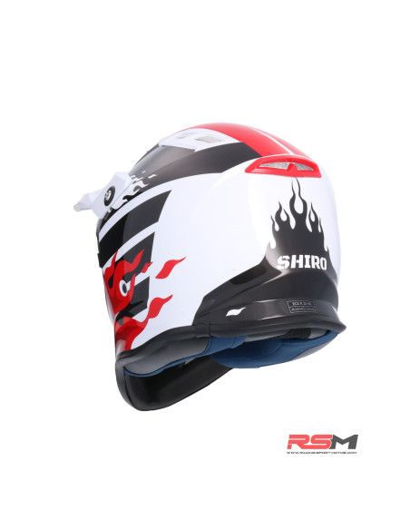 CASCO INFANTIL SHIRO MX-308 FIREFLY (Rojo)