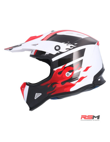 CASCO INFANTIL SHIRO MX-308 FIREFLY (Rojo)