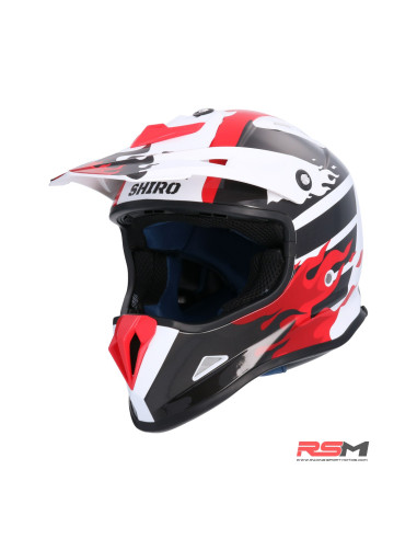 CASCO INFANTIL SHIRO MX-308 FIREFLY (Rojo)