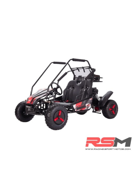 BUGGY GASOLINA INFANTIL 125CC 4T BIPLAZA XL R8 ROJO