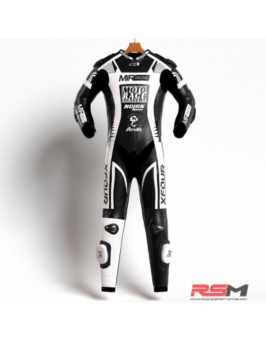 MONO XFOUR MODELO MOTO RACE x MIR RACING NIÑO BLANCO Y NEGRO
