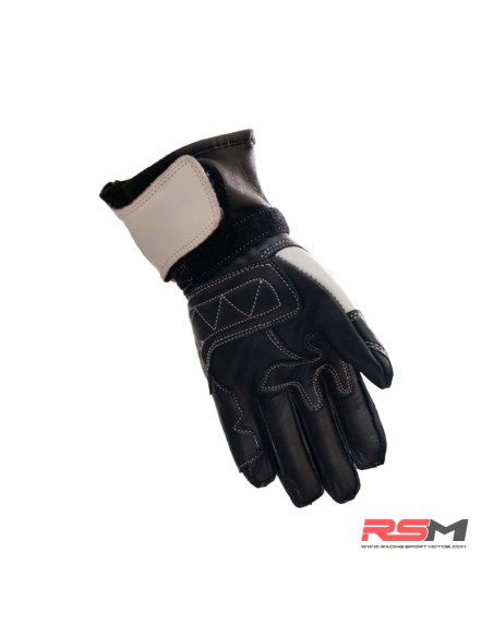 GUANTES ASFALTO BLANCO/NEGRO NIÑO