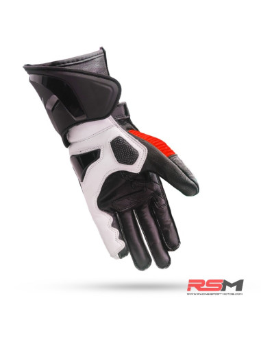 GUANTES ASFALTO NIÑO NARANJA FLUOR PRO RACER