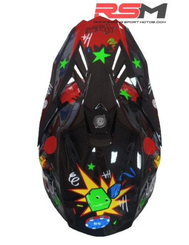 CASCO ADULTO XTREME RACING JOKER EDITION (NEGRO)