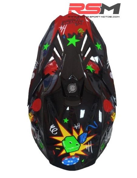 CASCO ADULTO XTREME RACING JOKER EDITION (NEGRO)