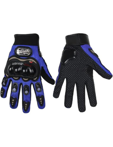 GUANTES CROSS MARCA MOD RACING (AZUL/NEGRO)