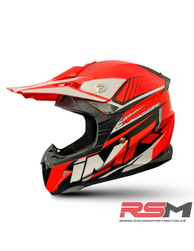 CASCO NIÑO IMR MX ROJO GAMA EVOLUTION