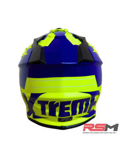 CASCO INFANTIL CROSS XTREME RACING (AMARILLO) ECE22.06