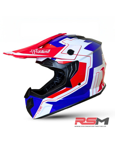 CASCO INFANTIL CROSS XTREME RACING (ROJO) ECE22.06