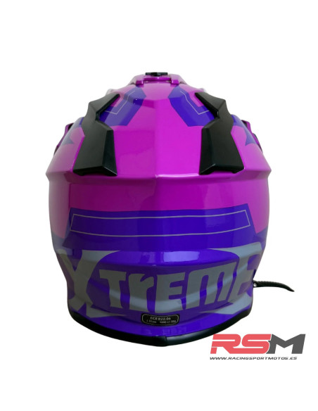 CASCO INFANTIL CROSS XTREME RACING (ROSA) ECE22.06