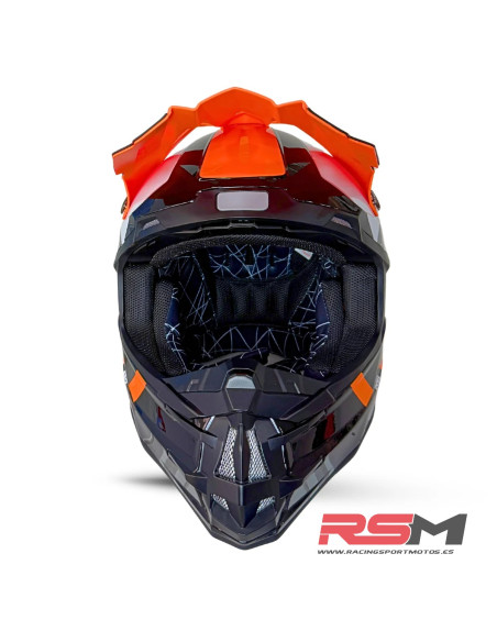 CASCO ADULTO XTREME RACING MOTOCROSS (NARANJA)