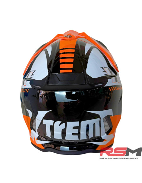 CASCO ADULTO XTREME RACING MOTOCROSS (NARANJA)