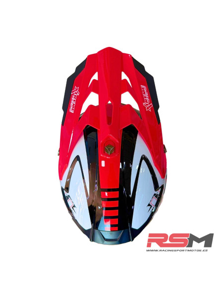 CASCO ADULTO XTREME RACING MOTOCROSS (ROJO)