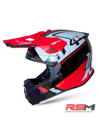 CASCO ADULTO XTREME RACING MOTOCROSS (ROJO)