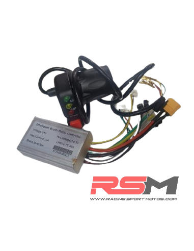 PACK CENTRALITA  + ACELERADOR ELECTRICO 24v BICICLETA 100w