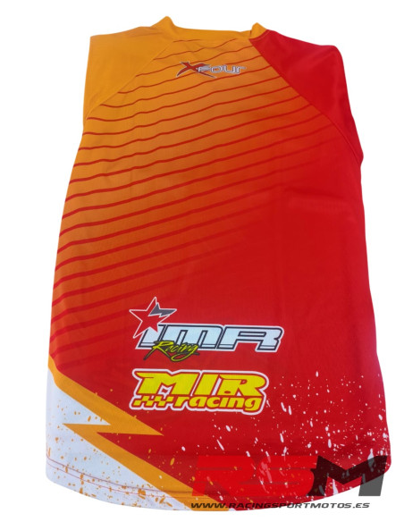 CAMISETA CROSS XFOUR COLOR NARANJA ADULTO TALLA L