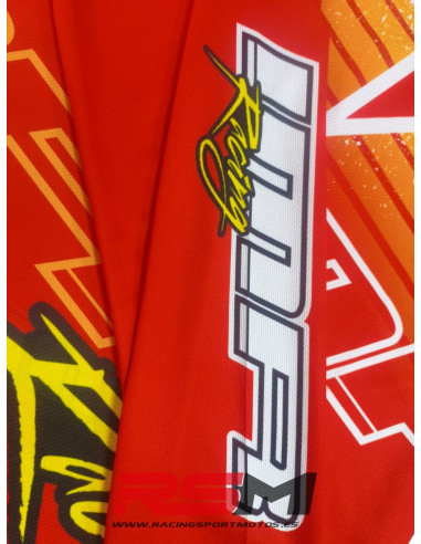 CAMISETA CROSS XFOUR COLOR NARANJA ADULTO TALLA L