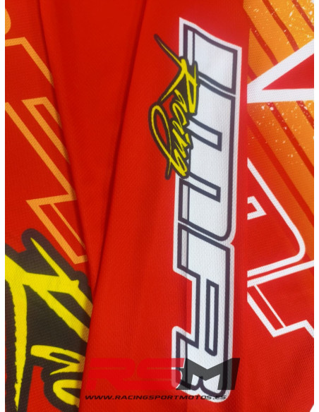 CAMISETA CROSS XFOUR COLOR NARANJA ADULTO TALLA L