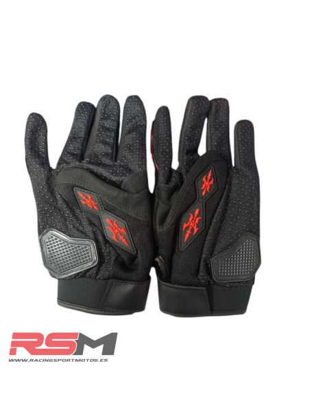 GUANTES CROSS MARCA REMO (ROJO)