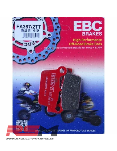 PASTILLAS FRENO EBC FA367/2TT