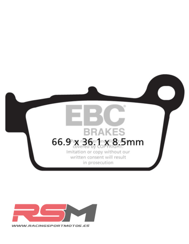 copy of PASTILLAS FRENO EBC FA137TT