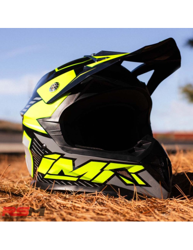CASCO NIÑO IMR MX WOLF AMARILLO