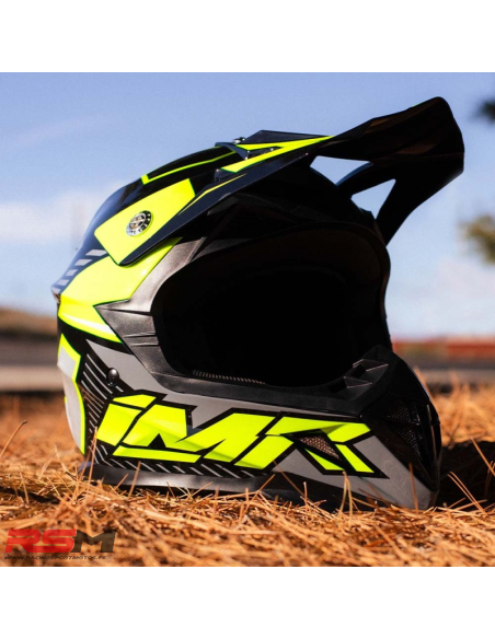 CASCO NIÑO IMR MX WOLF AMARILLO