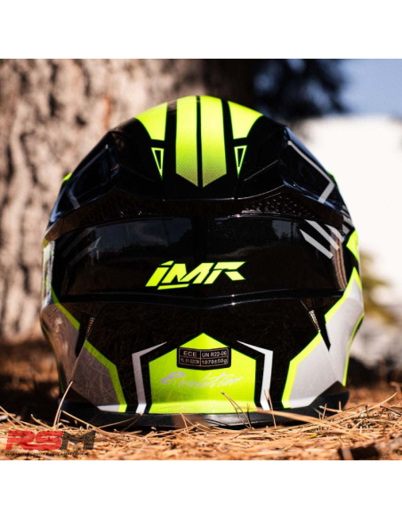 CASCO NIÑO IMR MX WOLF AMARILLO
