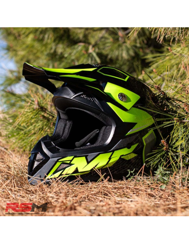 CASCO NIÑO IMR MX WOLF AMARILLO