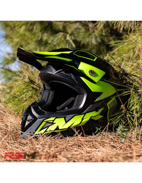 CASCO NIÑO IMR MX WOLF AMARILLO