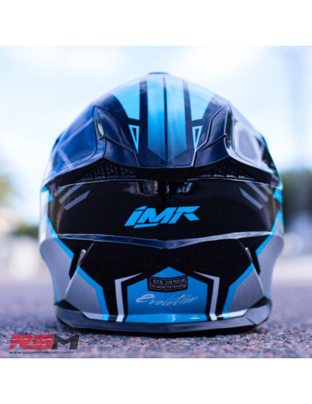 CASCO NIÑO IMR MX WOLF AZUL