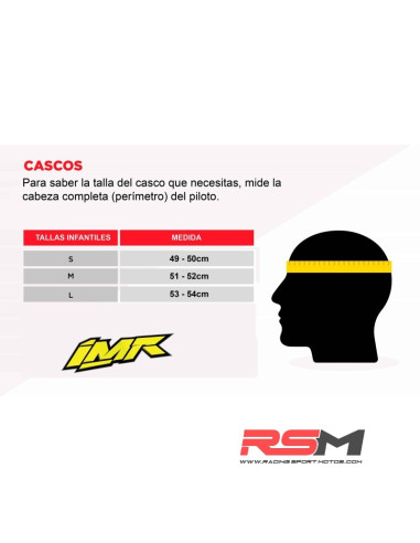 CASCO NIÑO IMR MX WOLF NARANJA